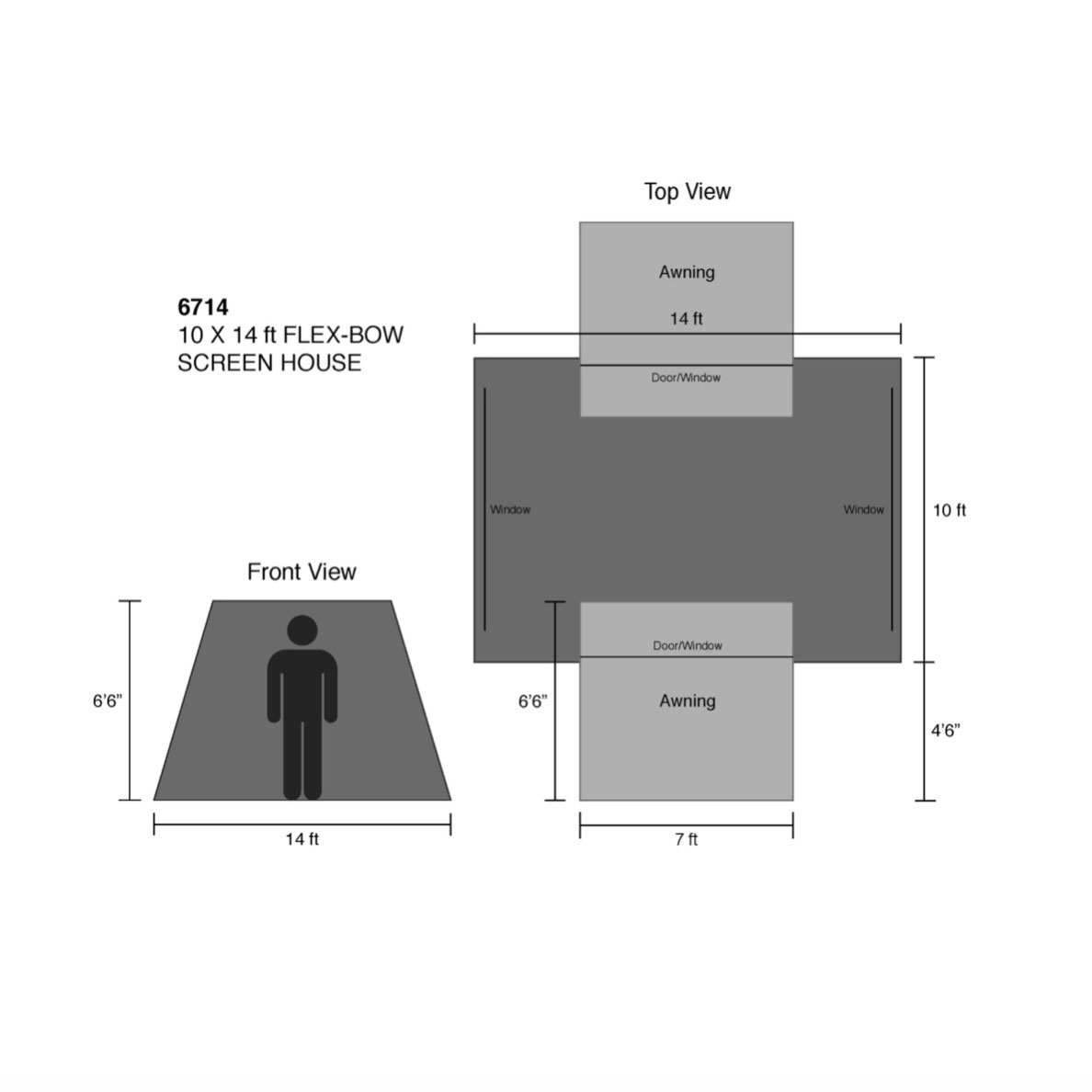 kdc0005 kodiak canvas 10x14 ft screen house 8 person 6714 05