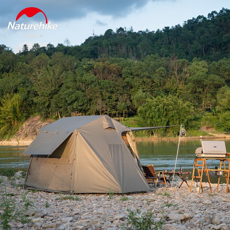 naturehike village 5 tent for 3 4 person army green nh21zp009 05