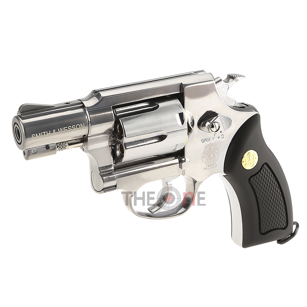 Wingun 733 2 นิ้ว Fullmarking Smith&Wesson Co2 สีเงิน กริปดำ - THEOnE BBGUN