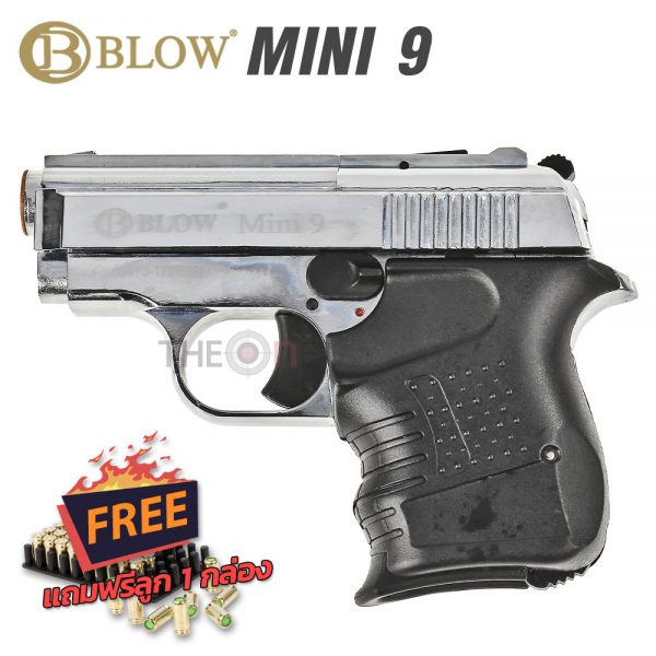 Blank Gun Blow MINI9 Silver 01