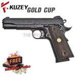 KUZEY M1911 COLT’S Gold CUP GRIP Wood Black – 01