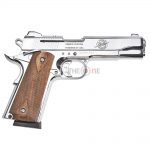 KUZEY M1911 KIMBER GRIP Wood Shiny Silver -02