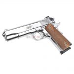 KUZEY M1911 KIMBER GRIP Wood Shiny Silver -03