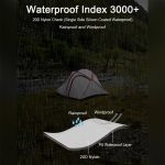 NATUREHIKE NH18K240-P – Hiby one big bedroom 2-3 man tent (Greywhite + mat 20D updated) 01
