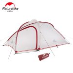 NATUREHIKE NH18K240-P – Hiby one big bedroom 2-3 man tent (Greywhite + mat 20D updated) 11