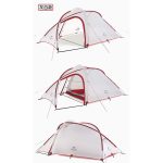 NATUREHIKE NH18K240-P – Hiby one big bedroom 2-3 man tent (Greywhite + mat 20D updated) 13