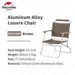 Naturehike NH20JJ024 – Aluminum alloy louvre chair 14