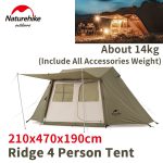 naturehike village 5 tent for 3-4 person army green nh21zp009 08
